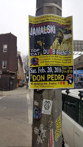 Dubb Agents related NYC - Brooklyn Street postering.