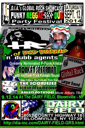 Dairy Field Global Rock Showcase Festival, Sat., 9.13.14, Bloomville - NY