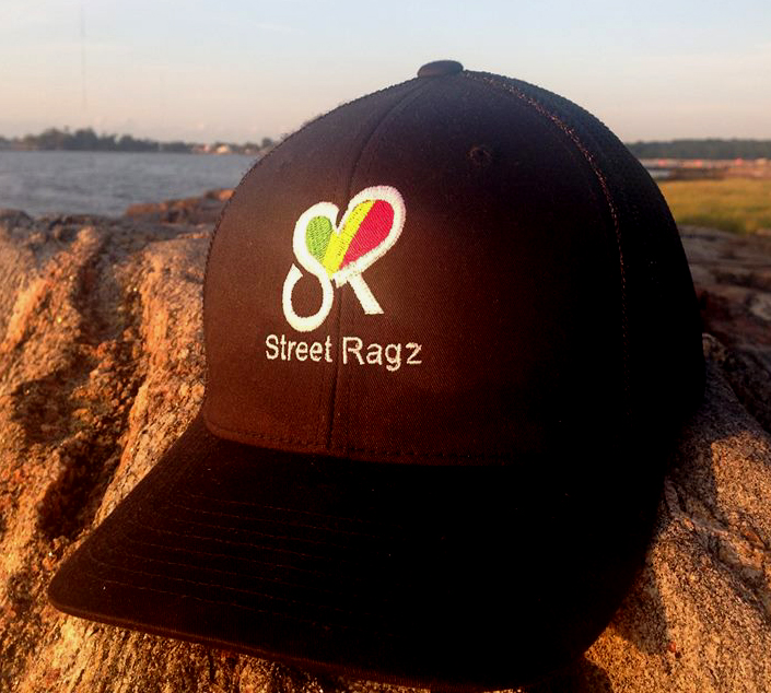 Street Ragz green-yellow-red  Heart Logo Black Cap
