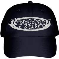 Street Ragz White Logo Black Cap. FREE SHIPPING.