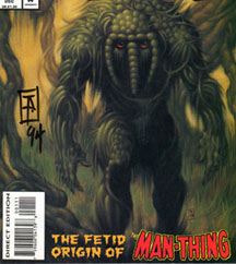 One of 2 Man-Thing re-issue covers Jimmy painted. 