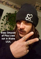 Shoutz to Beau Simpson of Phixi crew out In Maine - USA. SR aka Street Ragz Garments Got You Covered too bro.
